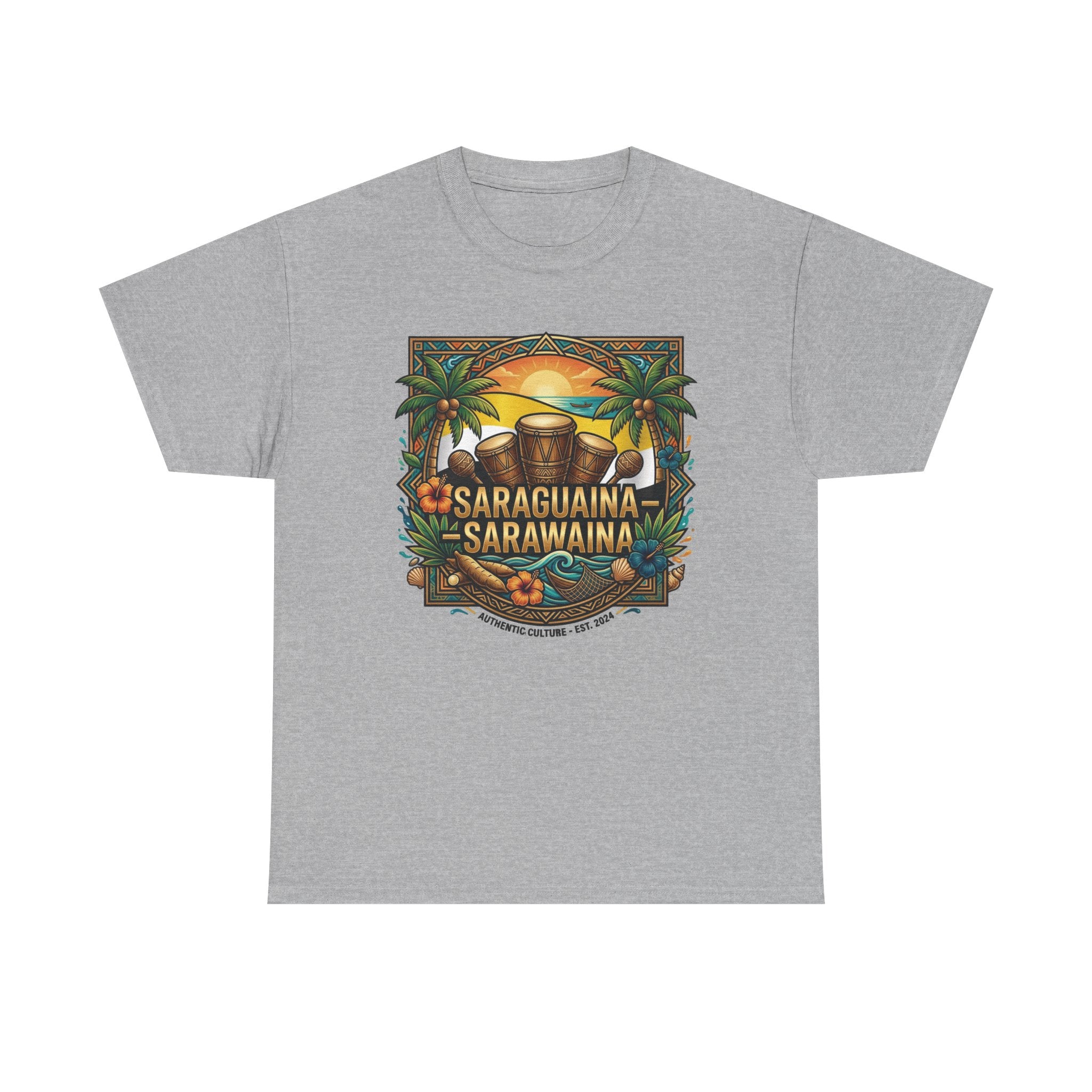 Saraguaina -Sarawaina Tropical Sunset T-Shirt