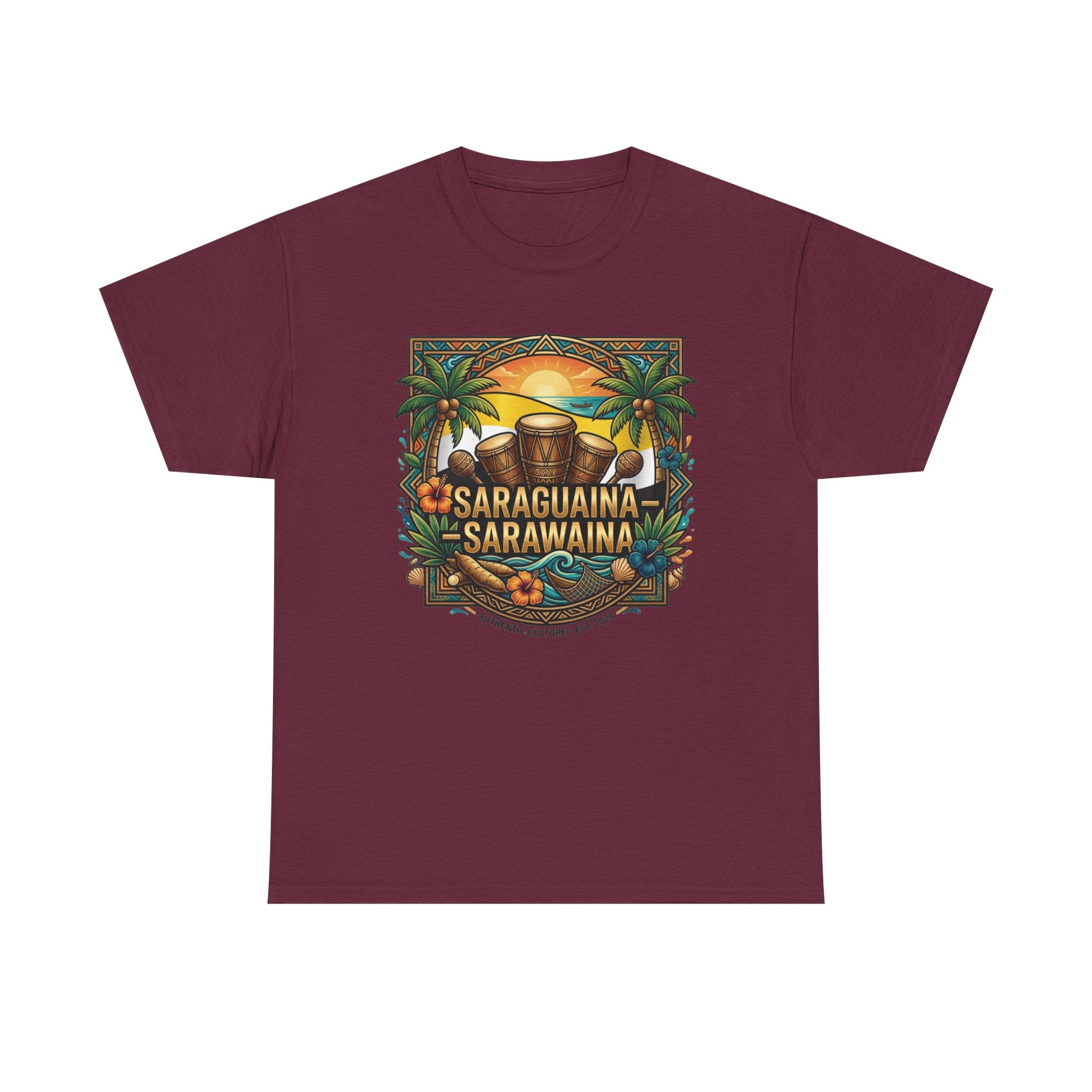 Saraguaina -Sarawaina Tropical Sunset T-Shirt