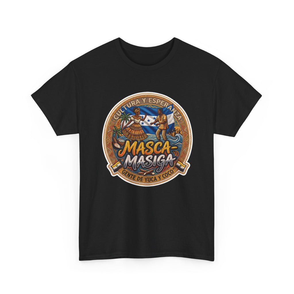 Masca-Masiga Cultural Logo T‑Shirt — Spanish Heritage Graphic Tee