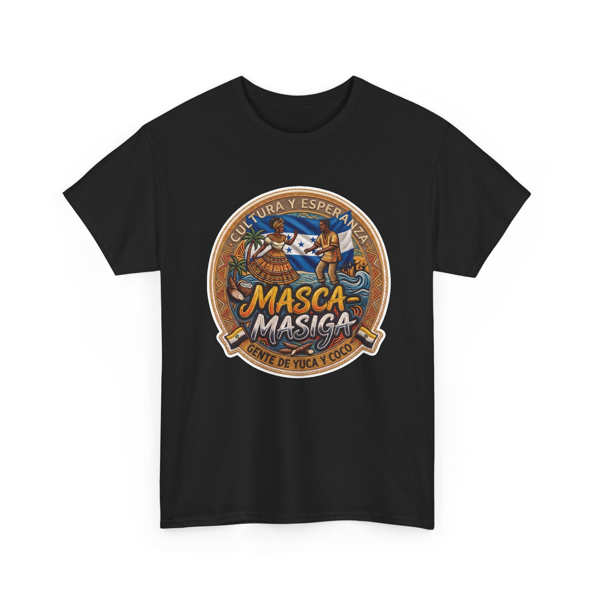 Masca-Masiga Cultural Logo T‑Shirt — Spanish Heritage Graphic Tee