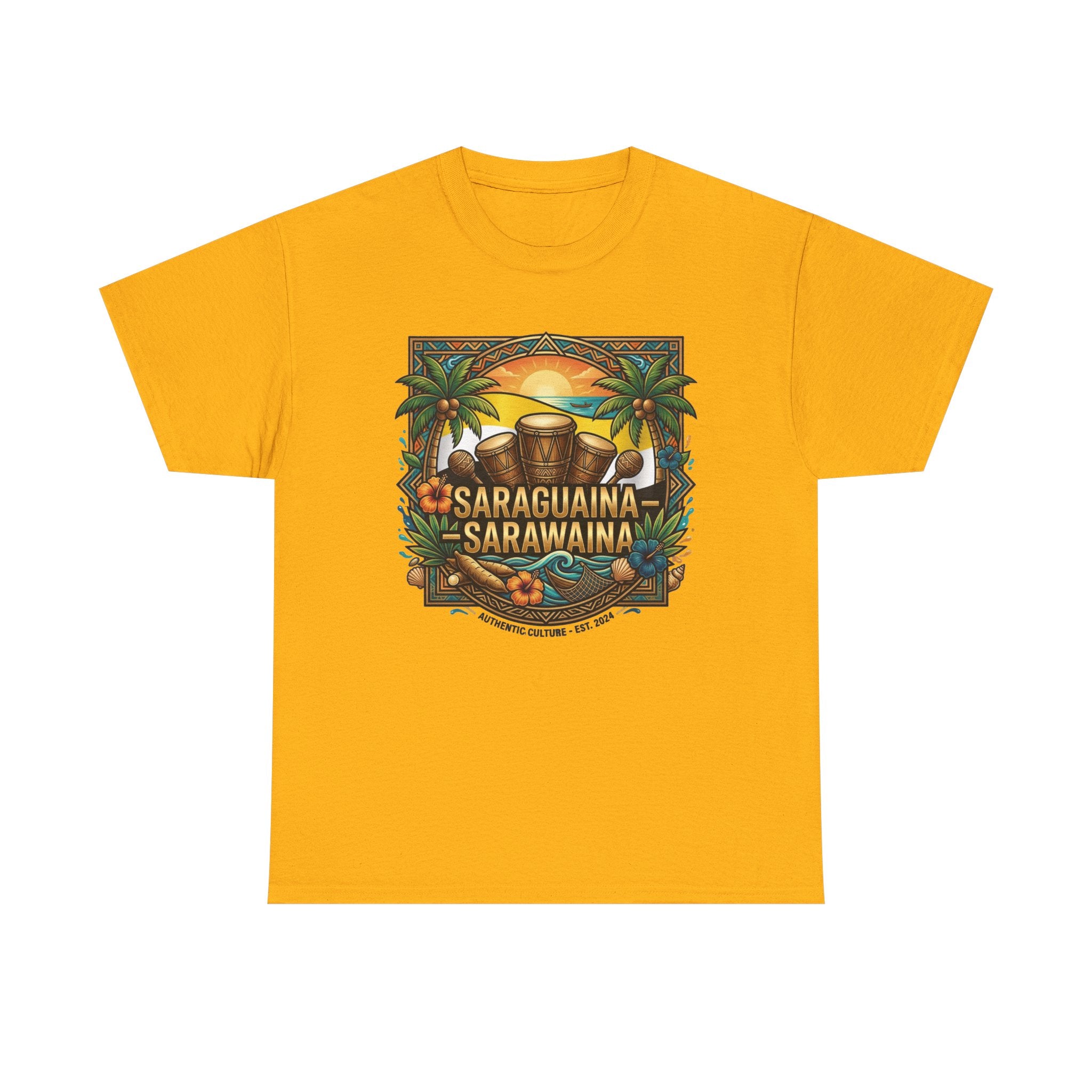Saraguaina -Sarawaina Tropical Sunset T-Shirt