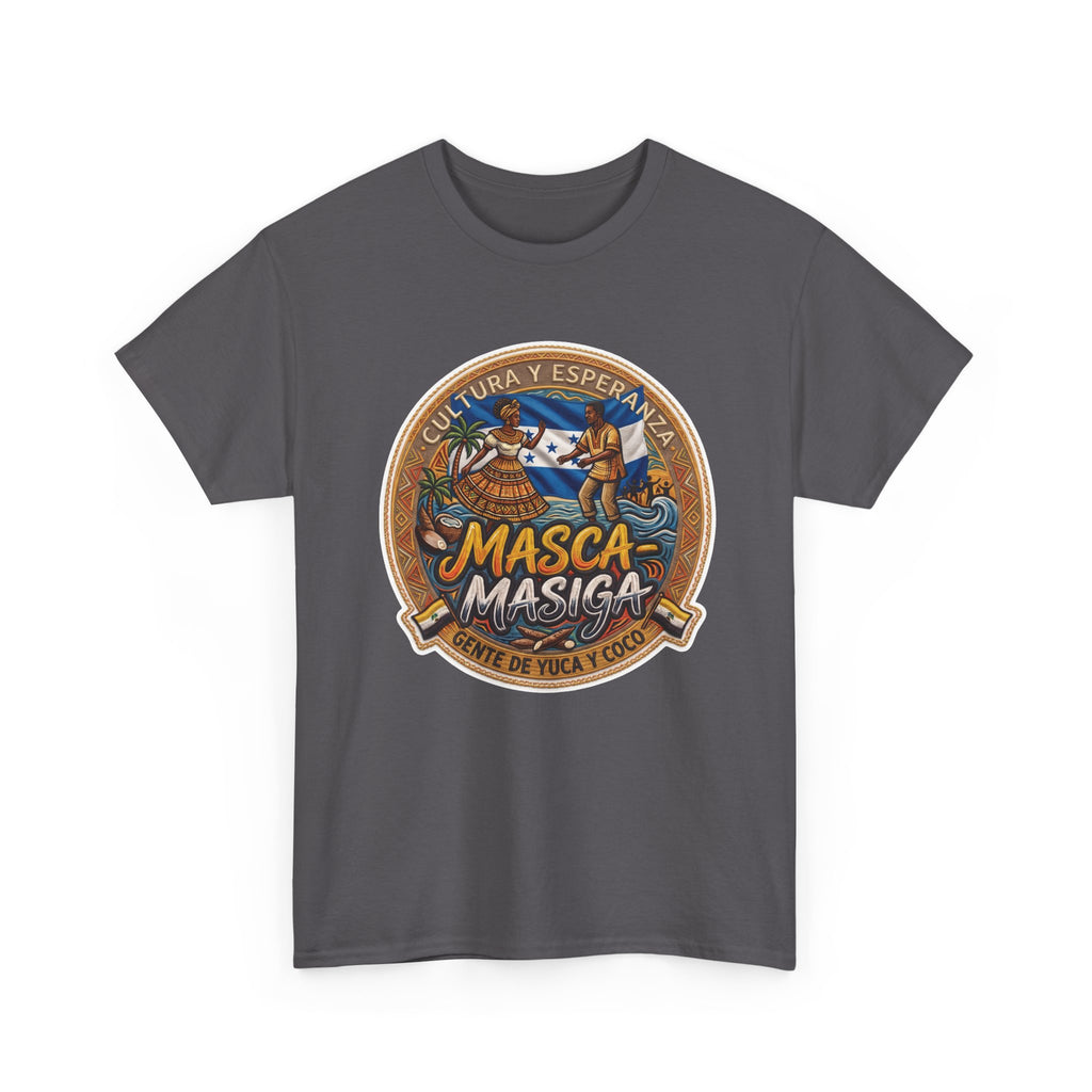 Masca-Masiga Cultural Logo T‑Shirt — Spanish Heritage Graphic Tee