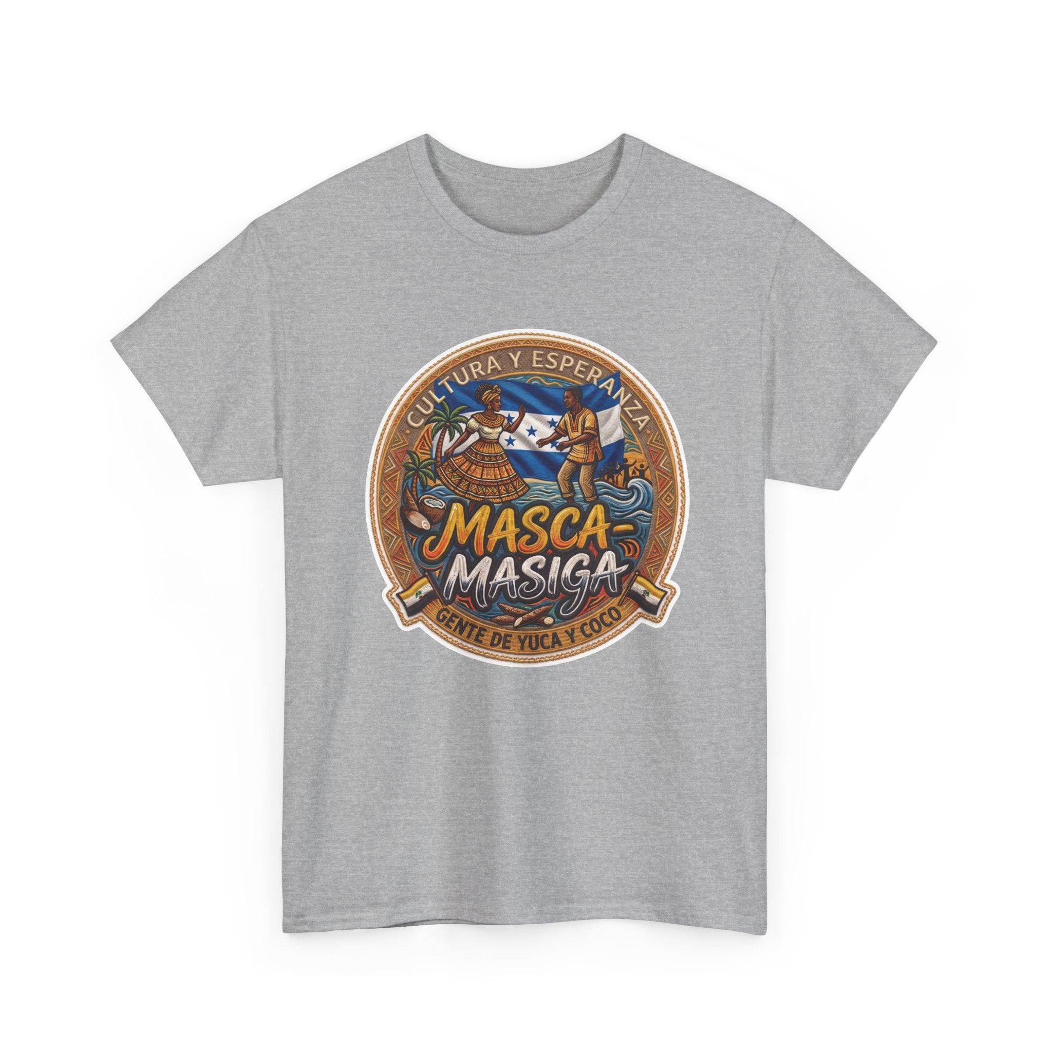 Masca-Masiga Cultural Logo T‑Shirt — Spanish Heritage Graphic Tee