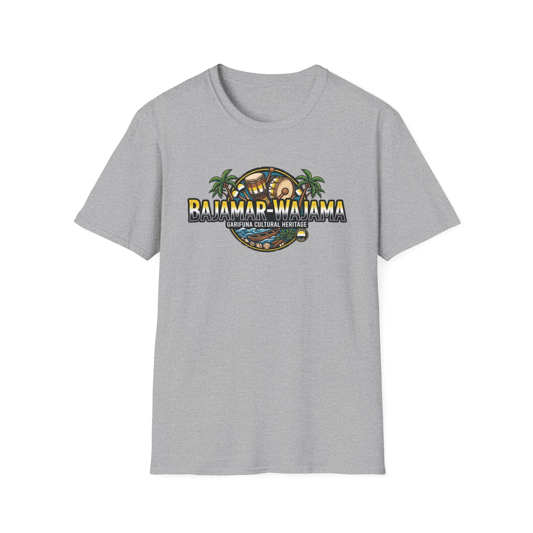 Bajamar-Wajama Cultural Heritage T-Shirt — Garifuna Drum & Island Design