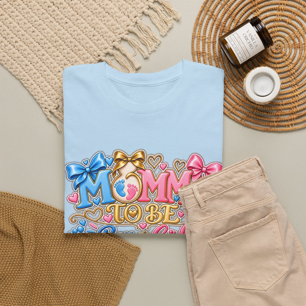 Mommy To Be Gender Reveal Tee — "Boy or Girl? We Can't Wait to Meet You" Pregnancy Shirt