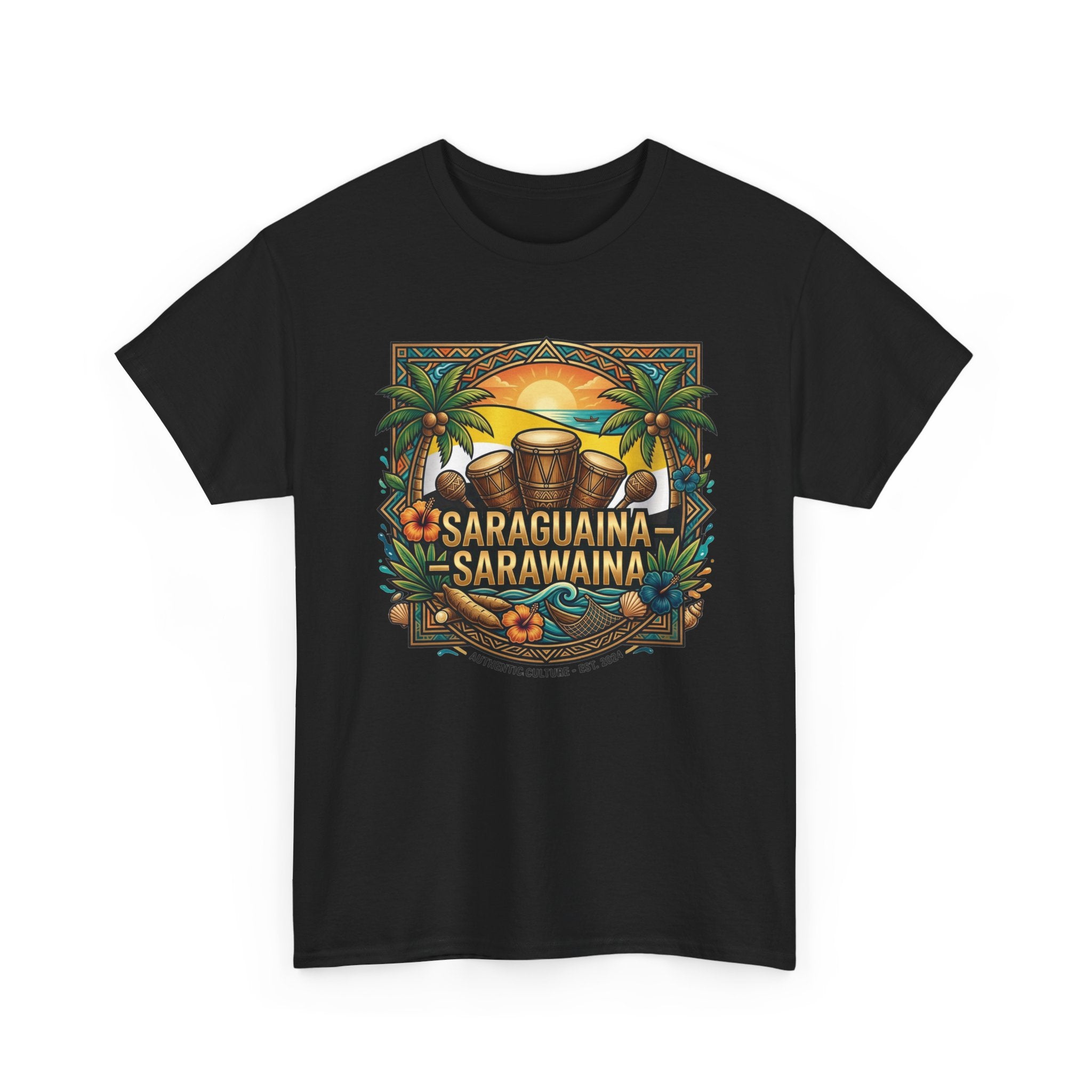 Saraguaina -Sarawaina Tropical Sunset T-Shirt