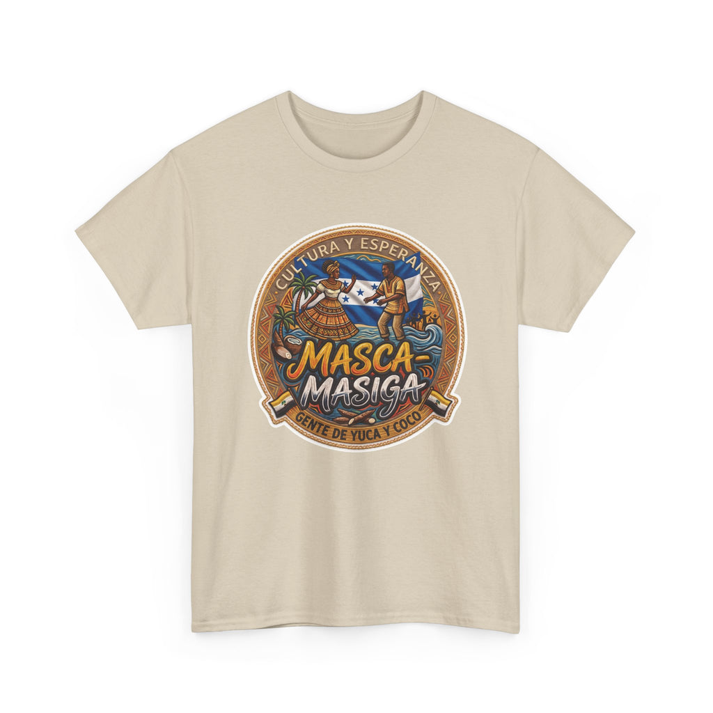Masca-Masiga Cultural Logo T‑Shirt — Spanish Heritage Graphic Tee