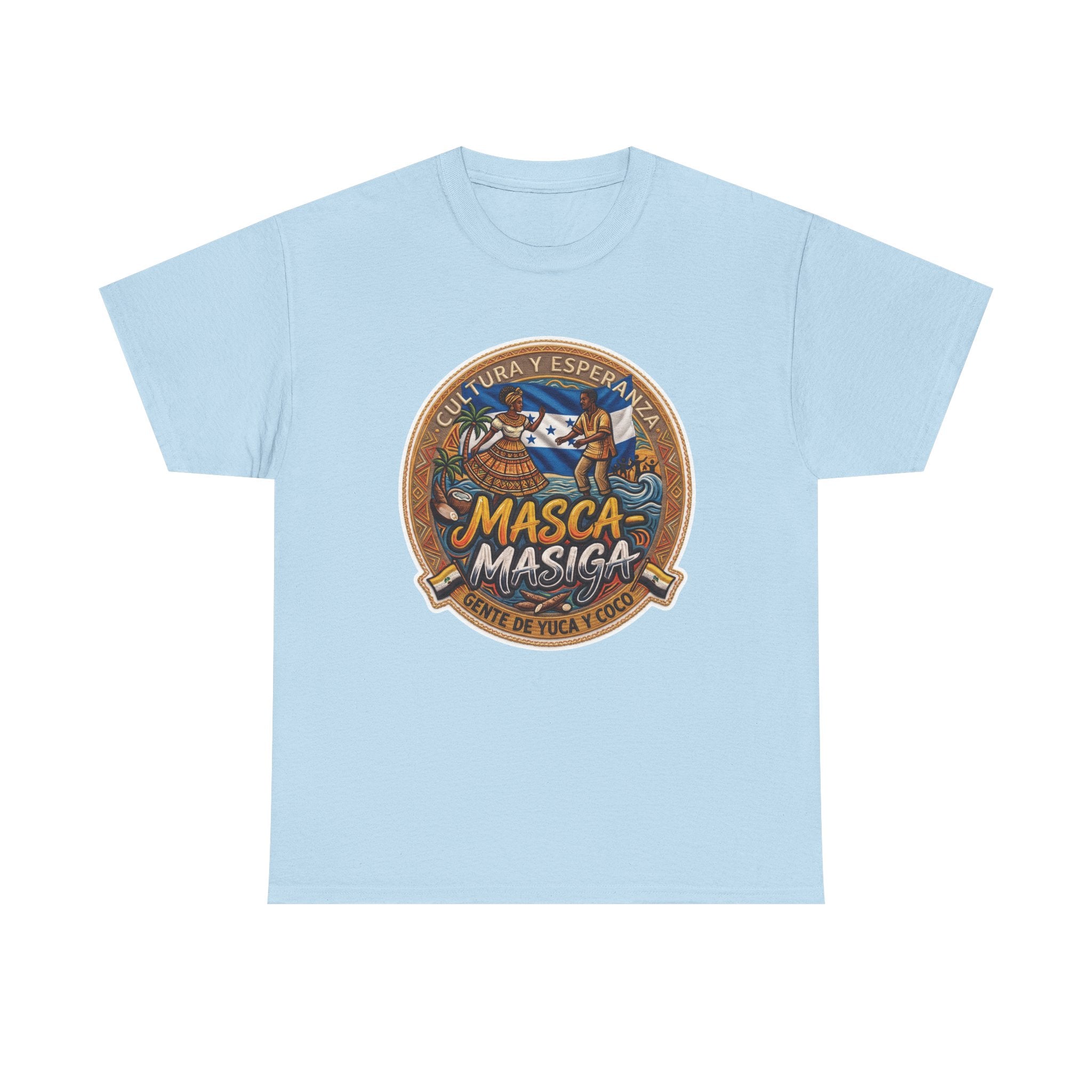 Masca-Masiga Cultural Logo T‑Shirt — Spanish Heritage Graphic Tee