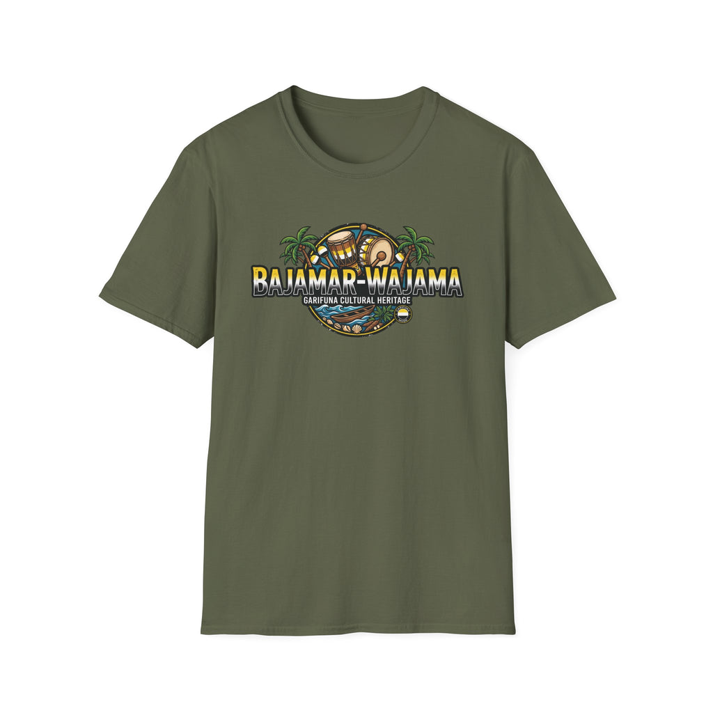 Bajamar-Wajama Cultural Heritage T-Shirt — Garifuna Drum & Island Design