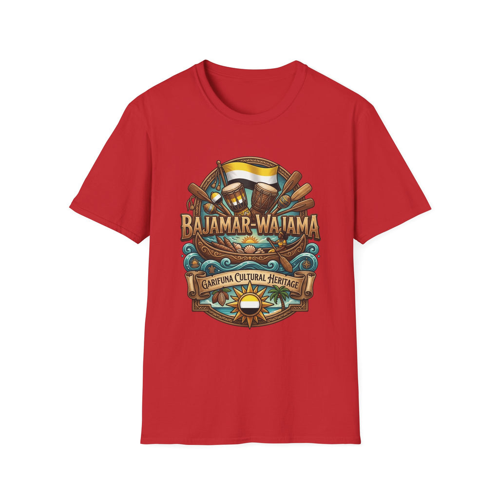 Bajamar-Wajama Cultural Festival T-Shirt – Tropical Drums & Surf Crest Tee