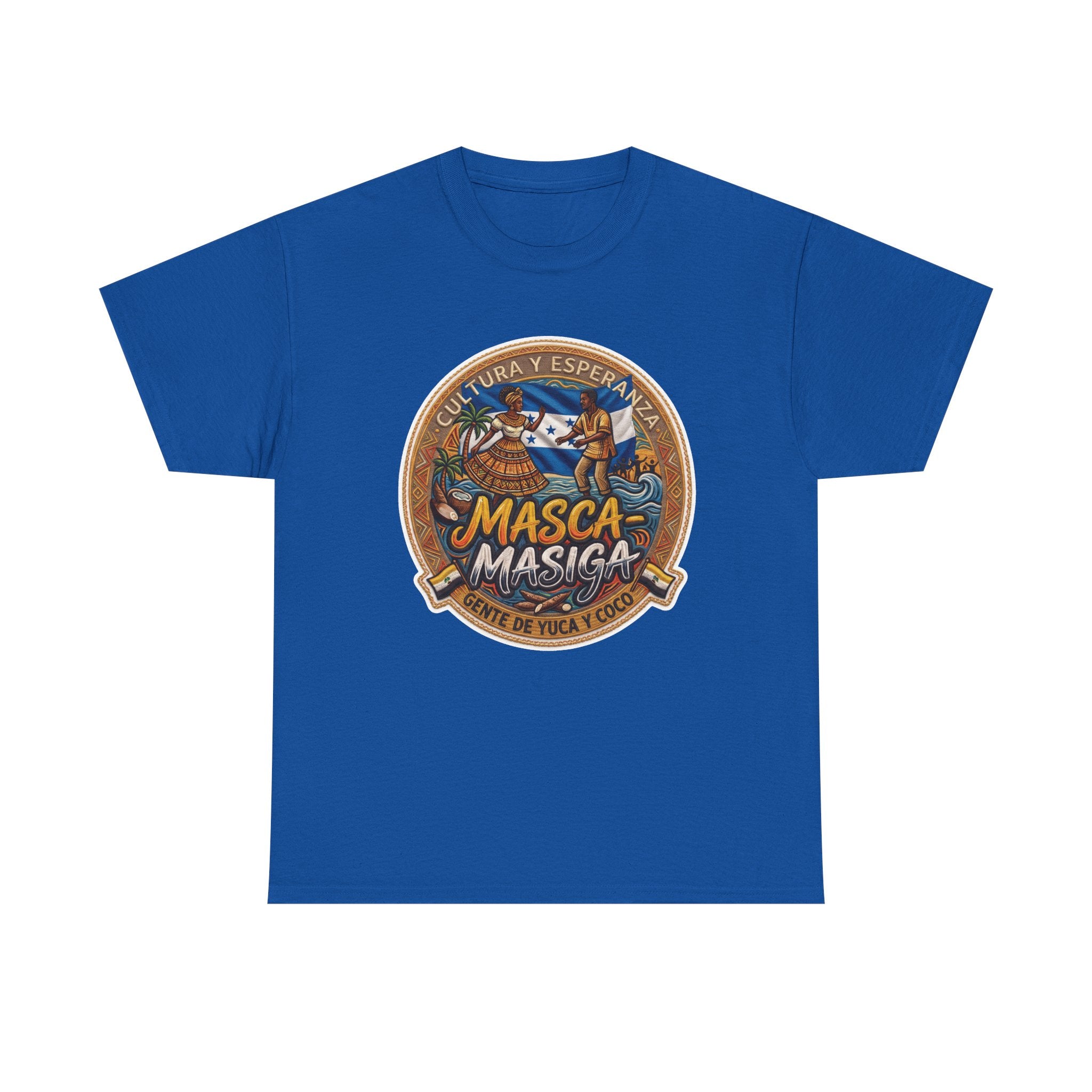 Masca-Masiga Cultural Logo T‑Shirt — Spanish Heritage Graphic Tee