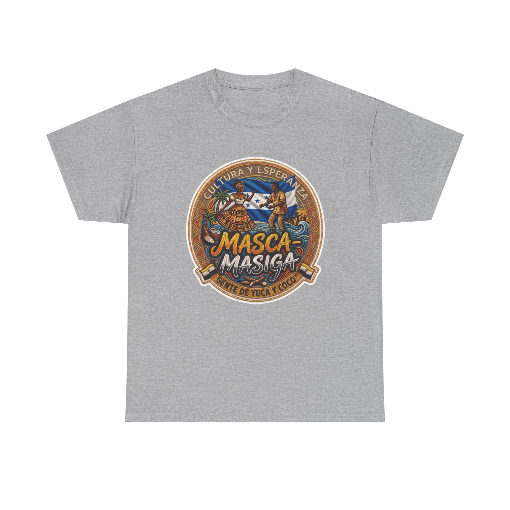 Masca-Masiga Cultural Logo T‑Shirt — Spanish Heritage Graphic Tee