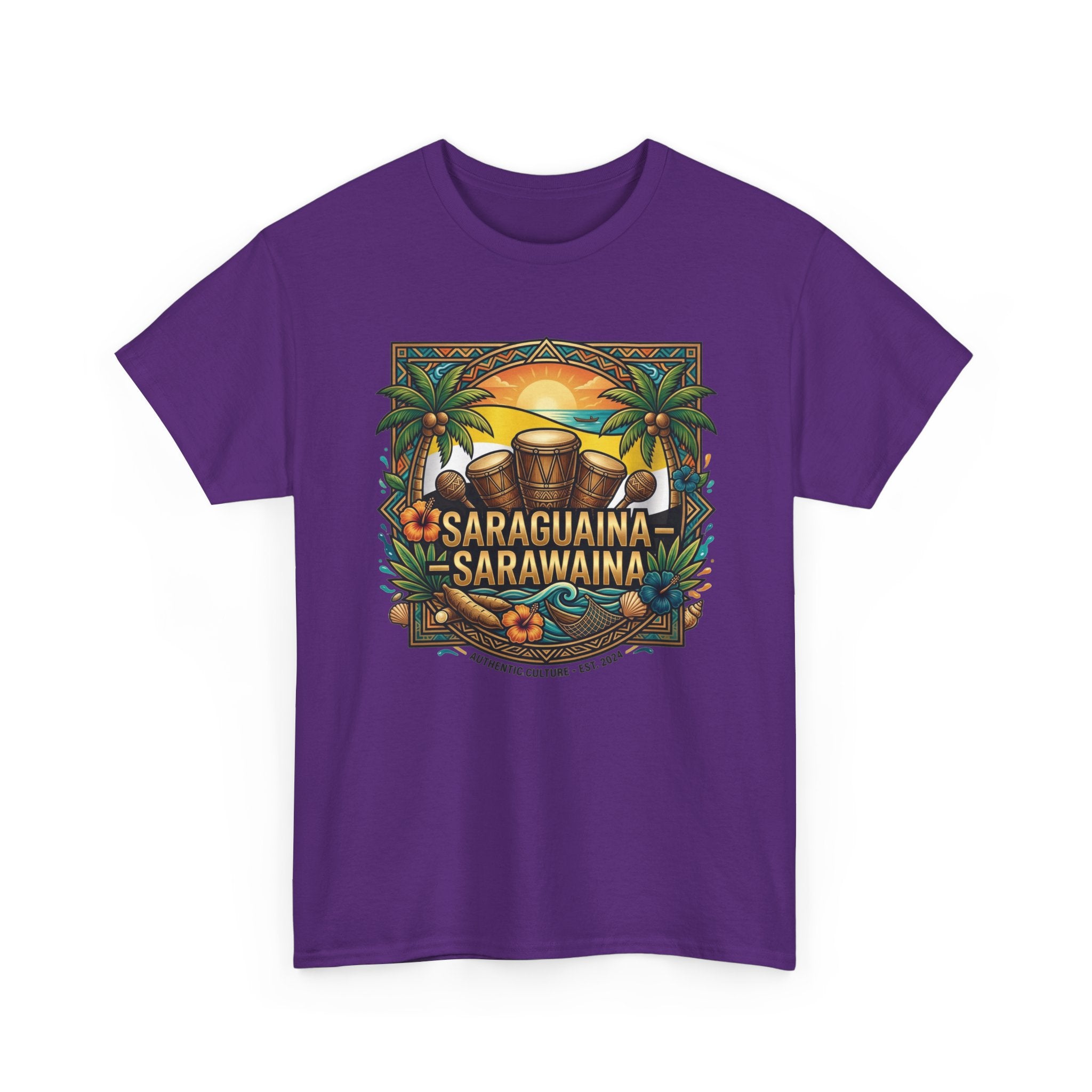 Saraguaina -Sarawaina Tropical Sunset T-Shirt