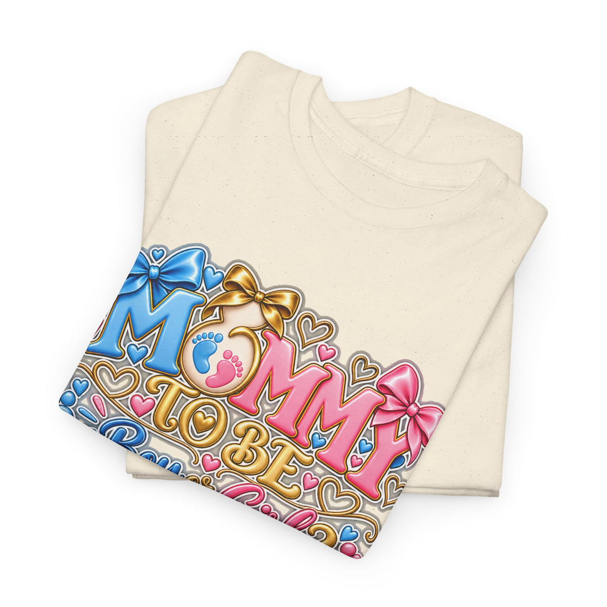 Mommy To Be Gender Reveal Tee — "Boy or Girl? We Can't Wait to Meet You" Pregnancy Shirt