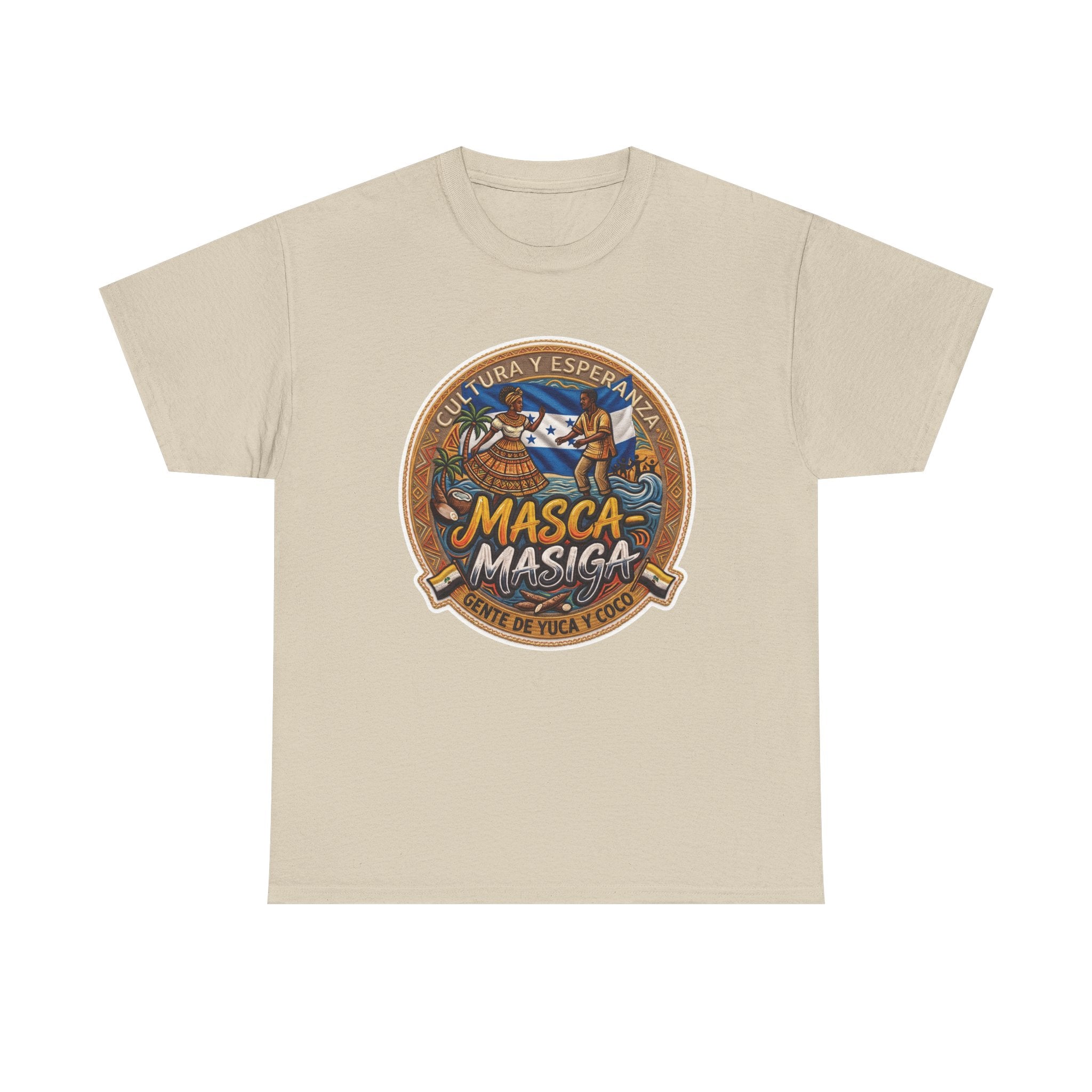 Masca-Masiga Cultural Logo T‑Shirt — Spanish Heritage Graphic Tee