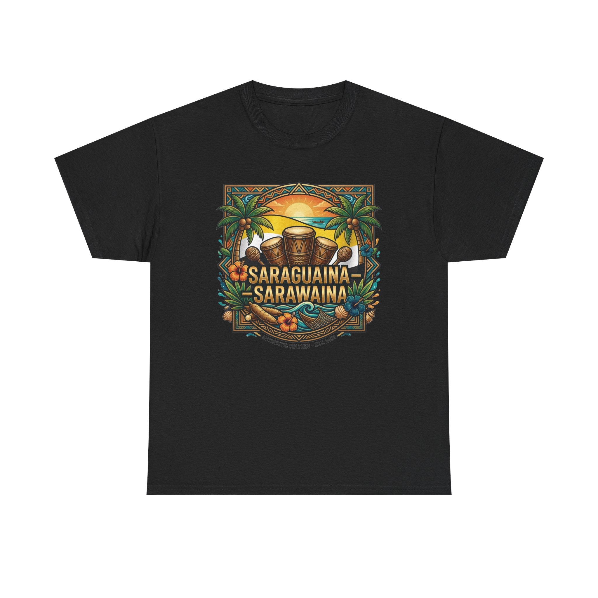 Saraguaina -Sarawaina Tropical Sunset T-Shirt