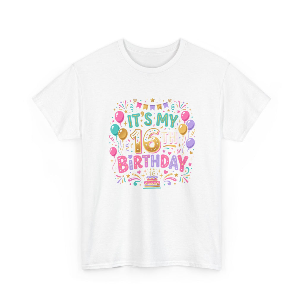 Make 16 Unforgettable with the Ultimate Sweet 16 Birthday Tee!
