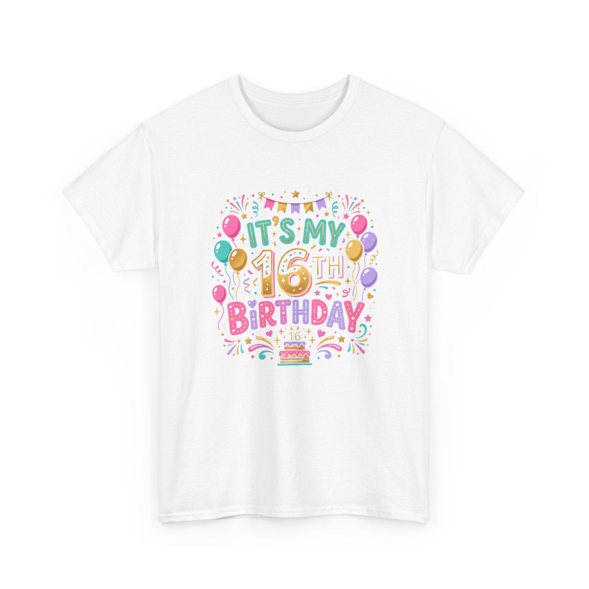 Make 16 Unforgettable with the Ultimate Sweet 16 Birthday Tee!