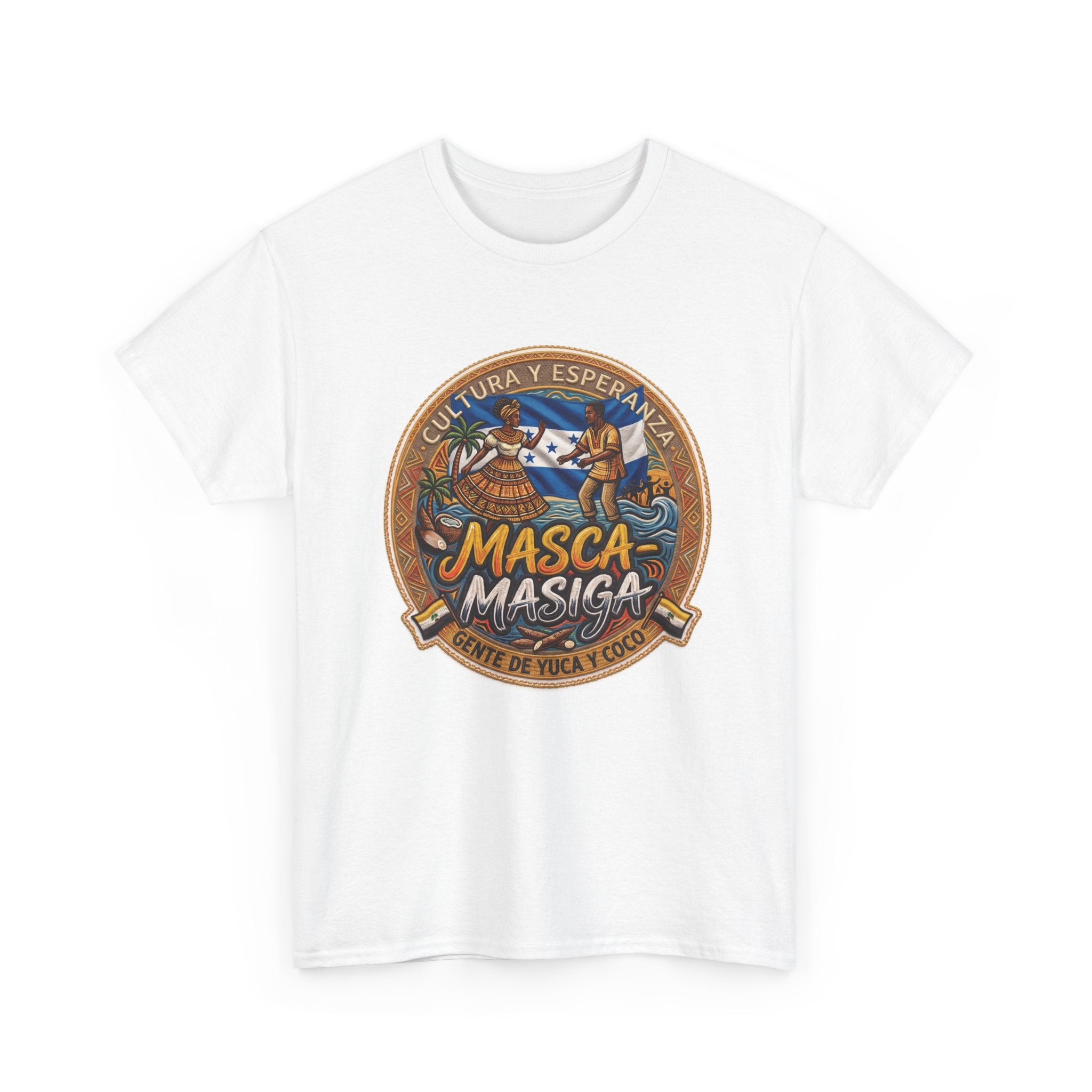 Masca-Masiga Cultural Logo T‑Shirt — Spanish Heritage Graphic Tee