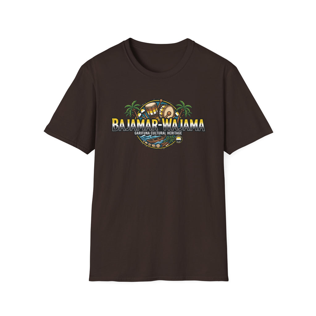 Bajamar-Wajama Cultural Heritage T-Shirt — Garifuna Drum & Island Design