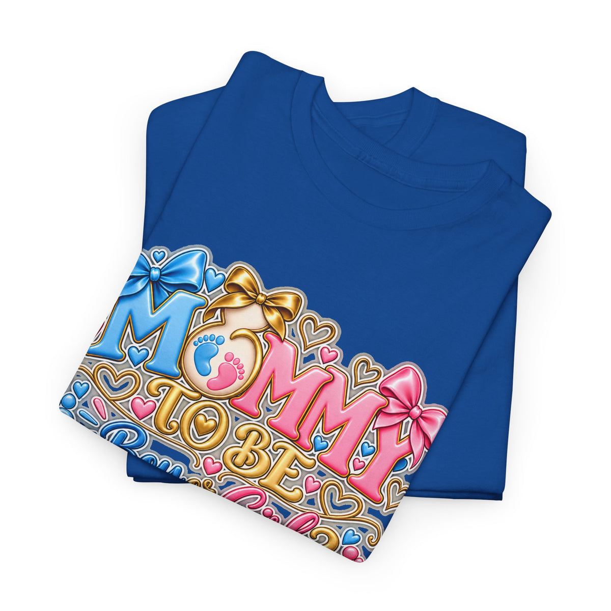 Mommy To Be Gender Reveal Tee — "Boy or Girl? We Can't Wait to Meet You" Pregnancy Shirt