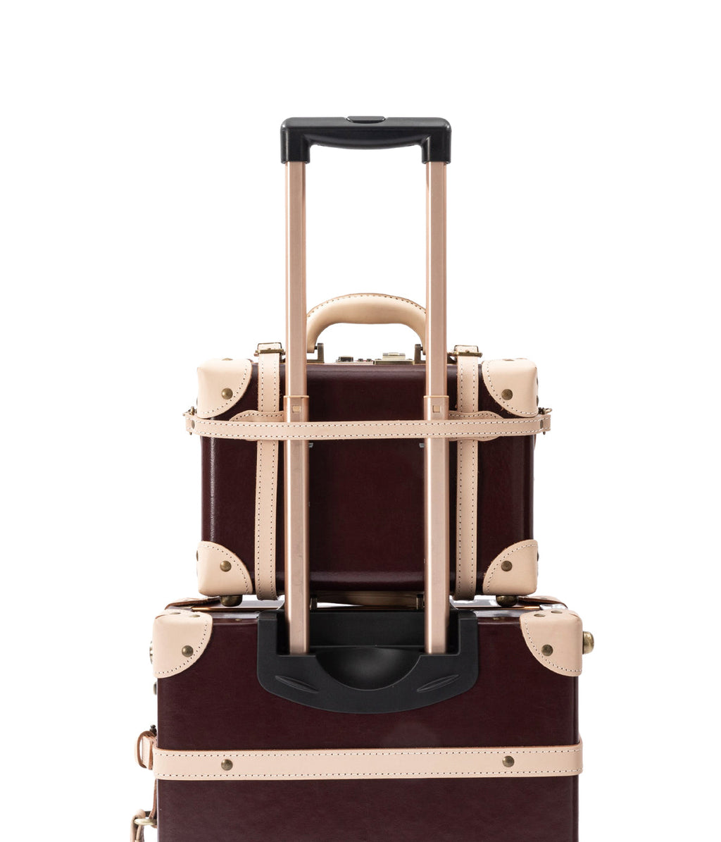 Aristocratic Leather Carry-on Set - Burgundy