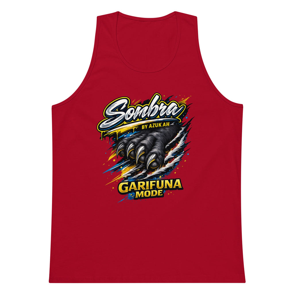 Sombra Panther Tank Top Azukah Printing - color rojo vista frontal