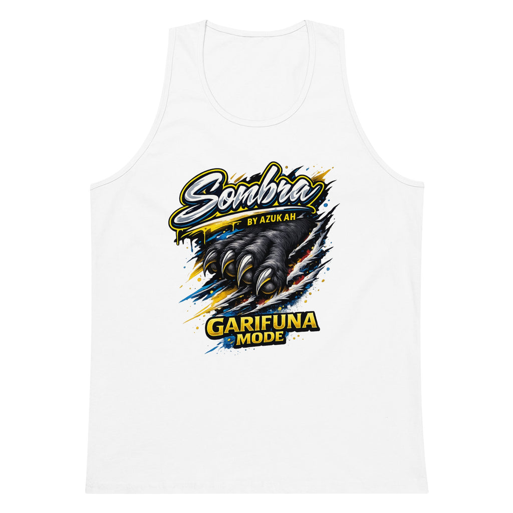 Sombra Panther Tank Top Azukah Printing - color blanco vista frontal