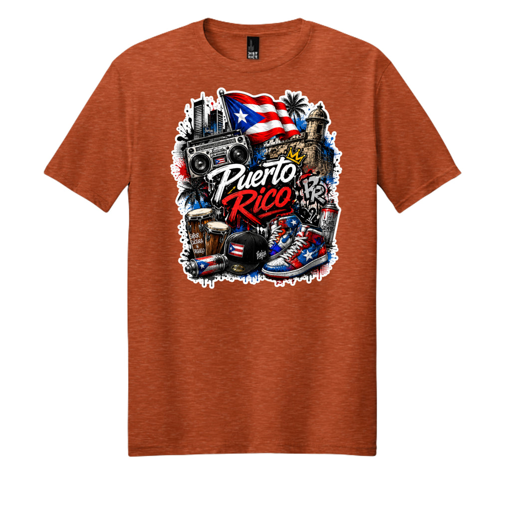 Deep Orange Heather - DM108 - FRONT