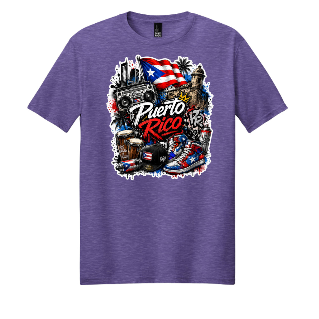Electric Purple Heather - DM108 - FRONT