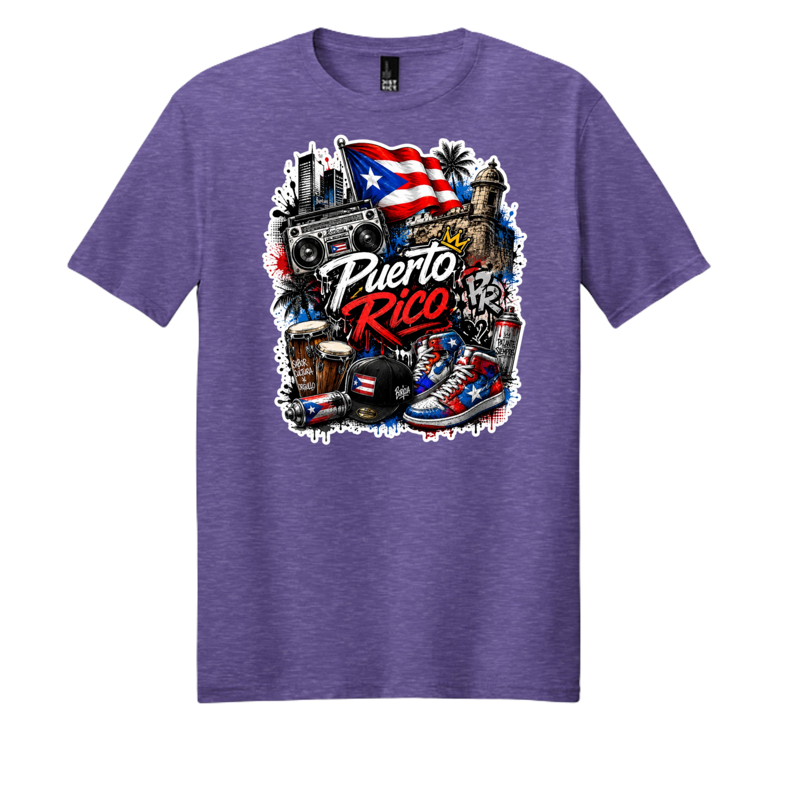 Electric Purple Heather - DM108 - FRONT